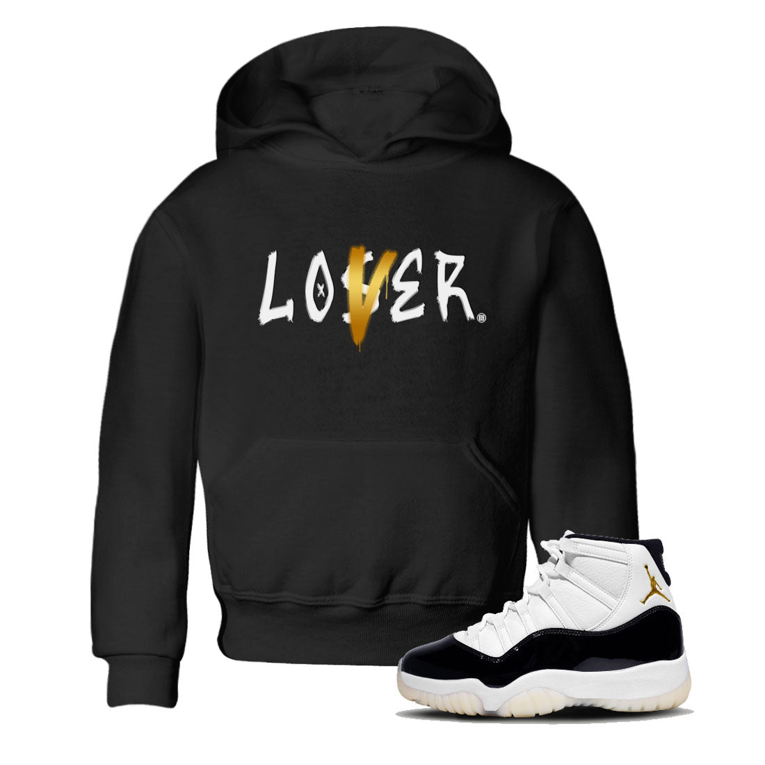 Air Jordan 11 Gratitude shirt to match jordans Loser Lover sneaker tees Jordan 11 Retro Gratitude SNRT Sneaker Tees Baby Toddler Black 1 T-Shirt