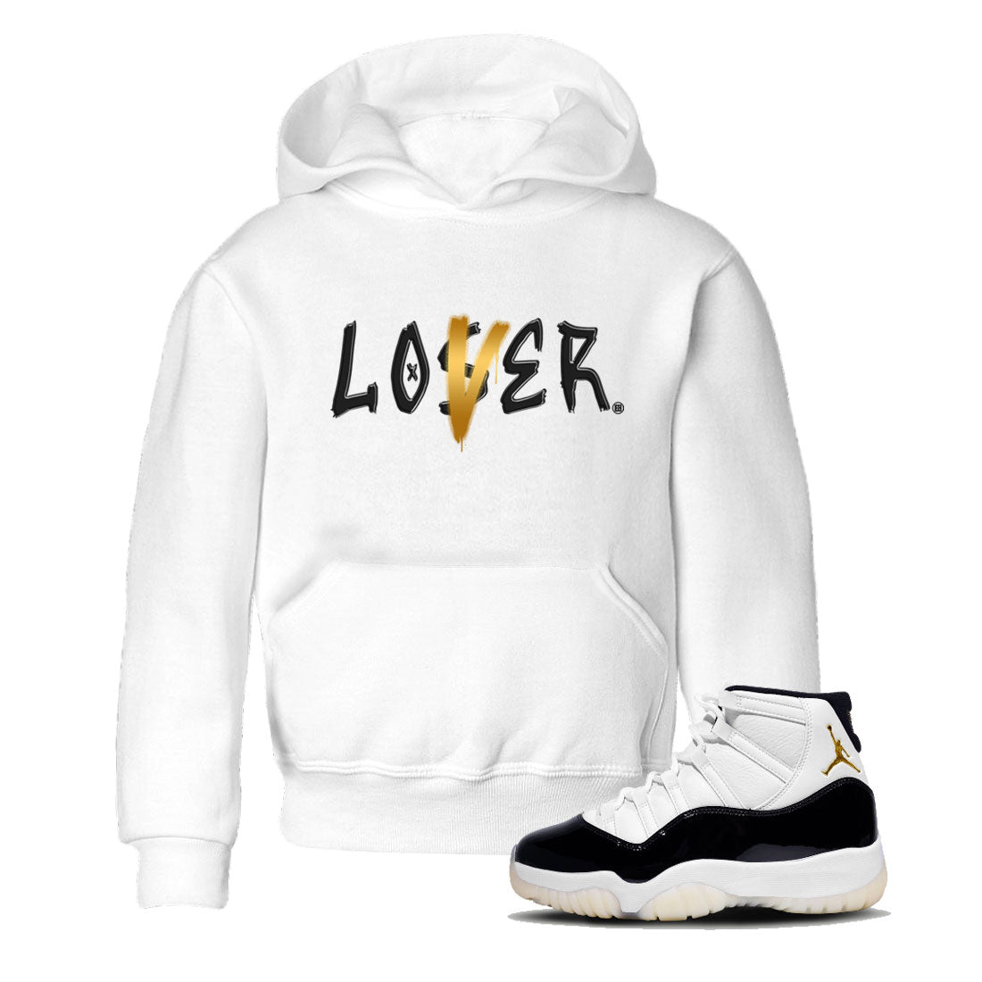 Air Jordan 11 Gratitude shirt to match jordans Loser Lover sneaker tees Jordan 11 Retro Gratitude SNRT Sneaker Tees Baby Toddler White 1 T-Shirt