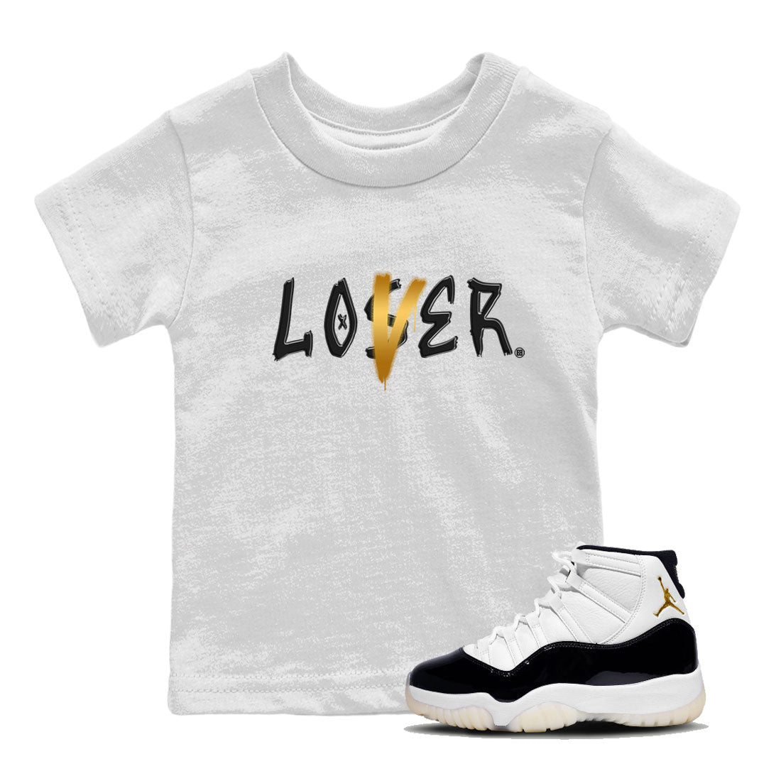 Air Jordan 11 Gratitude shirt to match jordans Loser Lover sneaker tees Jordan 11 Retro Gratitude SNRT Sneaker Tees Baby Toddler White 1 T-Shirt
