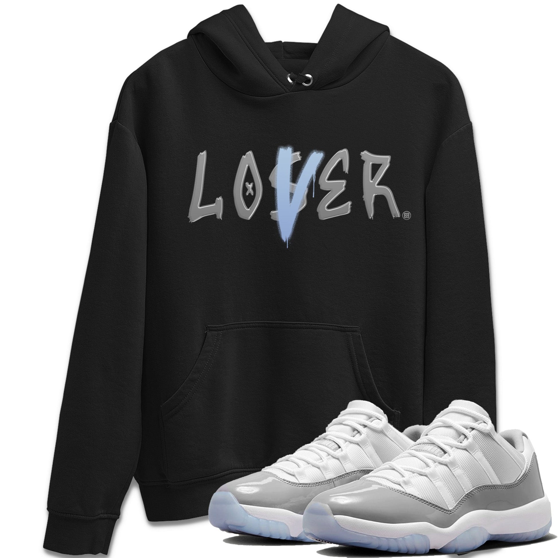 Air Jordan 11 White Cement Sneaker Match Tees Loser Lover Sneaker Tees Air Jordan 11 Retro White Cement Sneaker Release Tees Unisex Shirts Black 1