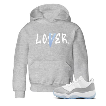 Air Jordan 11 White Cement Sneaker Match Tees Loser Lover Sneaker Tees Air Jordan 11 Retro White Cement Sneaker Release Tees Kids Shirts Heather Grey 1