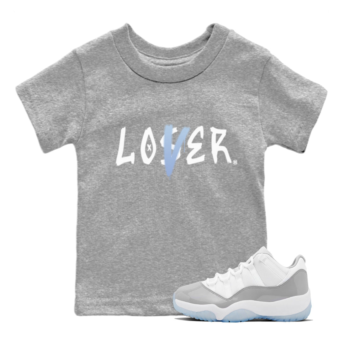 Air Jordan 11 White Cement Loser Lover Baby and Kids Sneaker Tees Air Jordan 11 Retro White Cement Kids Sneaker Tees Size Chart