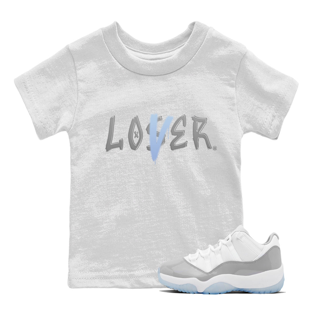 Air Jordan 11 White Cement Sneaker Match Tees Loser Lover Sneaker Tees Air Jordan 11 Retro White Cement Sneaker Release Tees Kids Shirts White 1