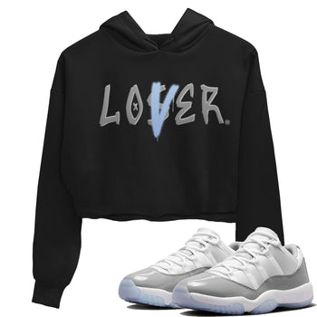 Air Jordan 11 White Cement Sneaker Match Tees Loser Lover Sneaker Tees Air Jordan 11 Retro White Cement Sneaker Release Tees Women's Shirts Black 1