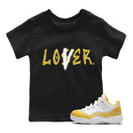 Jordan 11 Yellow Python Sneaker Match Tees Loser Lover Sneaker Tees Jordan 11 Yellow Python Sneaker Release Tees Kids Shirts