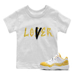 Jordan 11 Yellow Python Sneaker Match Tees Loser Lover Sneaker Tees Jordan 11 Yellow Python Sneaker Release Tees Kids Shirts