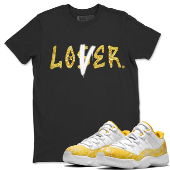 Jordan 11 Yellow Python Sneaker Match Tees Loser Lover Sneaker Tees Jordan 11 Yellow Python Sneaker Release Tees Unisex Shirts