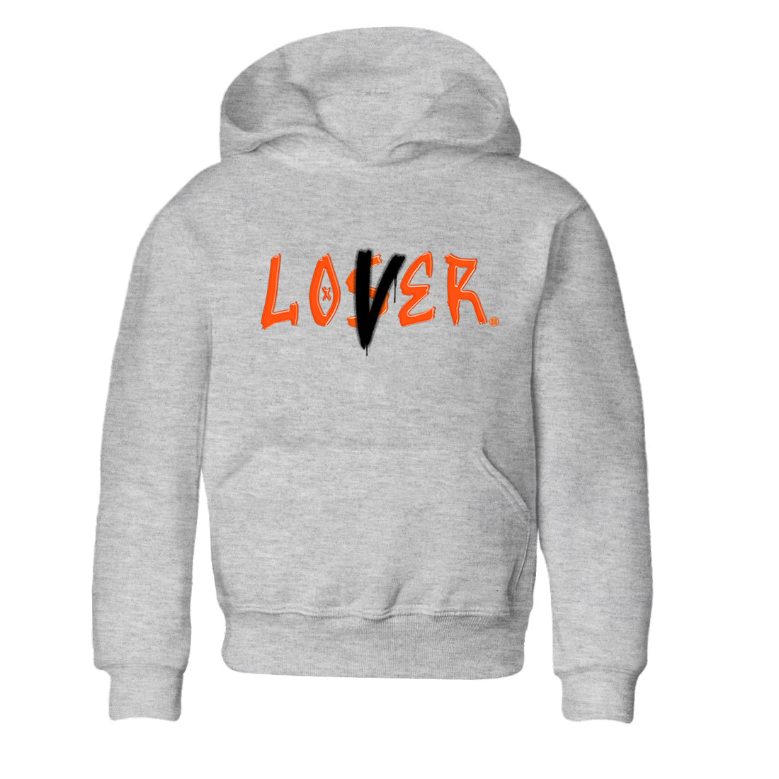 Air Jordan 12 Brilliant Orange Sneaker Match Tees Loser Lover Sneaker Tees 12s Brilliant Orange Tee Kids Shirts Heather Grey 2