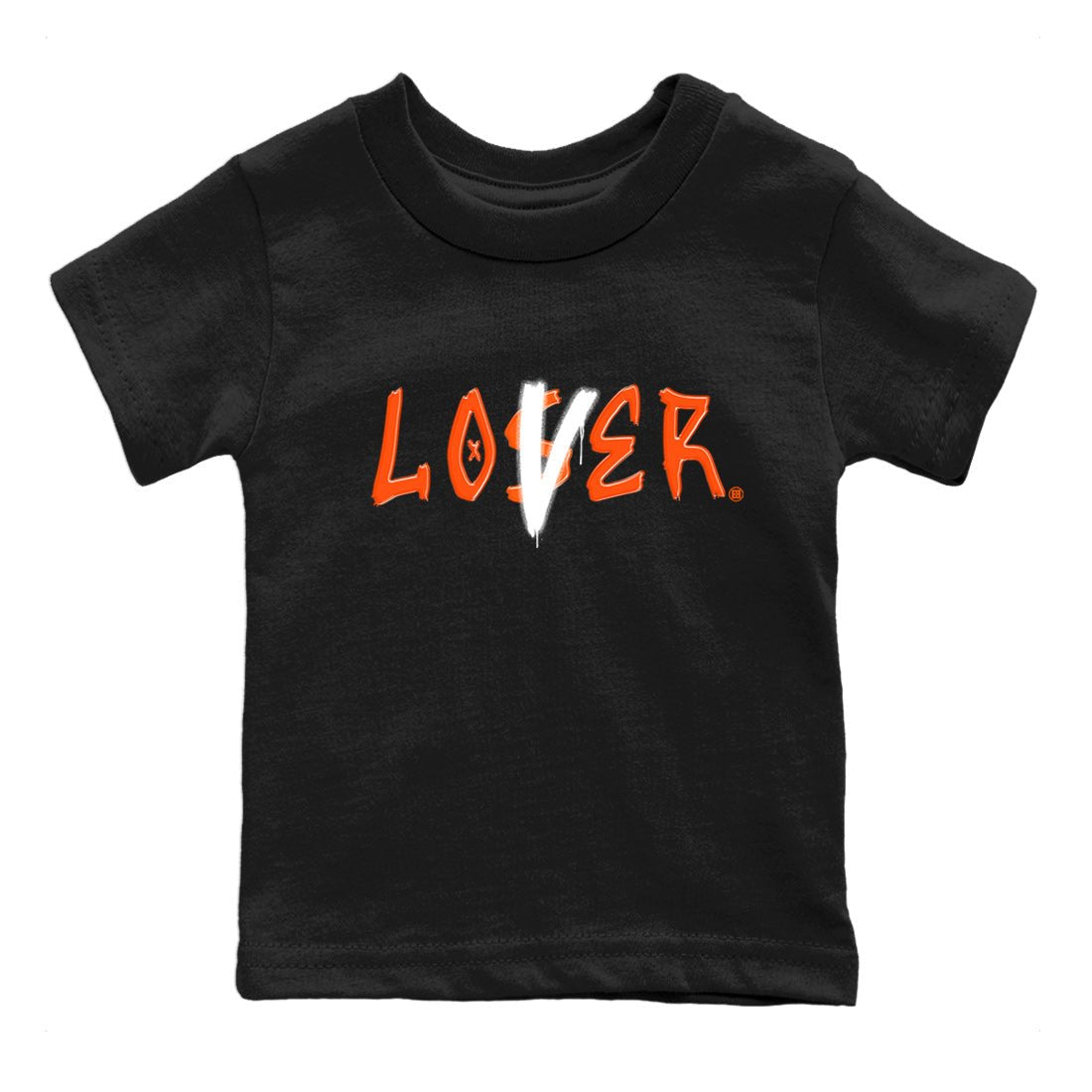 Air Jordan 12 Brilliant Orange Sneaker Match Tees Loser Lover Sneaker Tees 12s Brilliant Orange Tee Kids Shirts Black 2