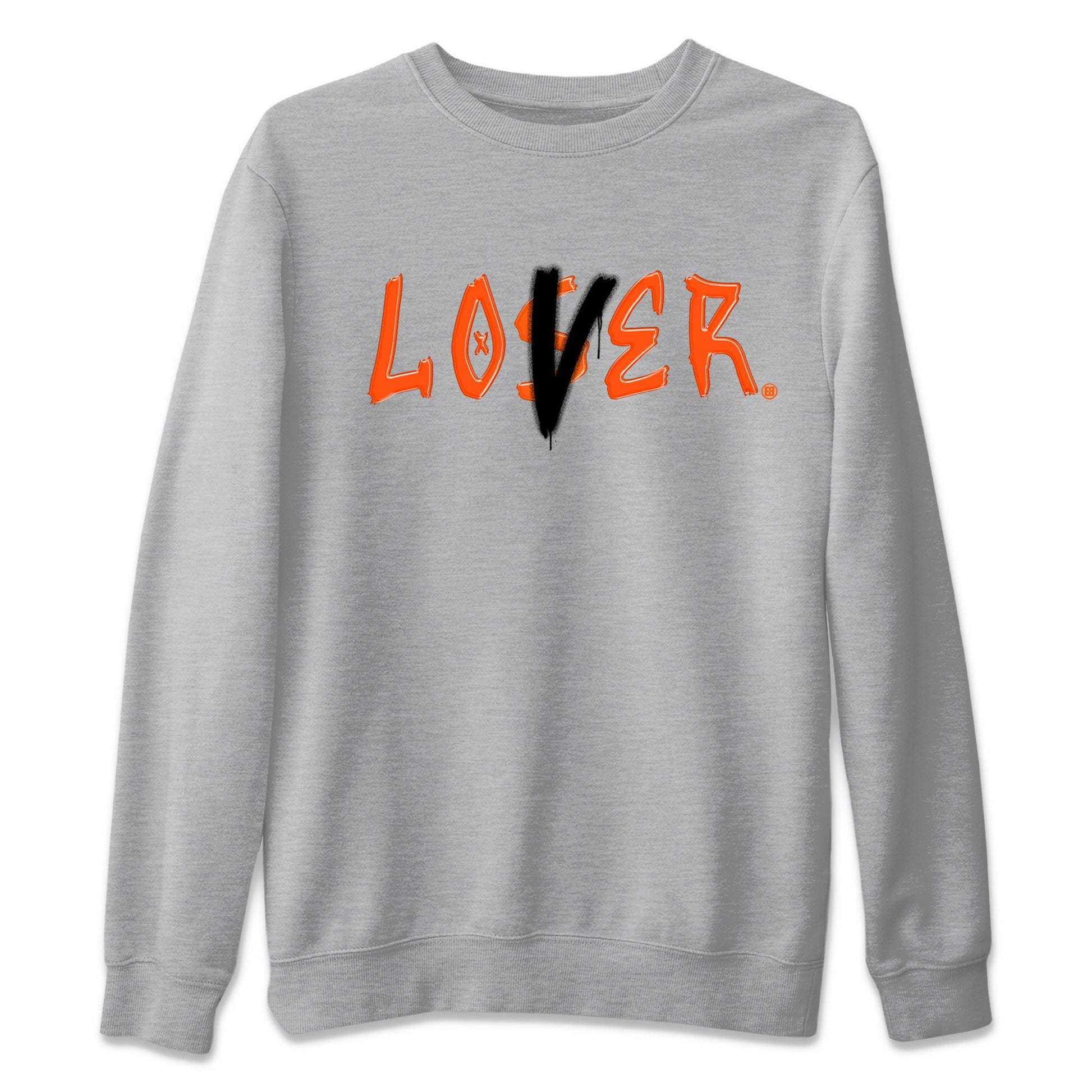 Air Jordan 12 Brilliant Orange Sneaker Match Tees Loser Lover Sneaker Tees 12s Brilliant Orange Tee Unisex Shirts Heather Grey 2