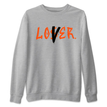 Air Jordan 12 Brilliant Orange Sneaker Match Tees Loser Lover Sneaker Tees 12s Brilliant Orange Tee Unisex Shirts Heather Grey 2