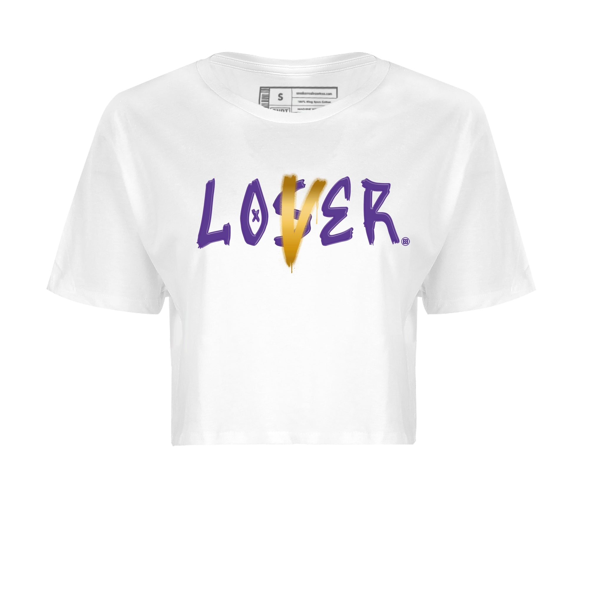 Air Jordan 12 Field Purple Sneaker Match Tees Loser Lover Sneaker Tees AJ12 Field Purple Sneaker Release Tees Women's Shirts White 2