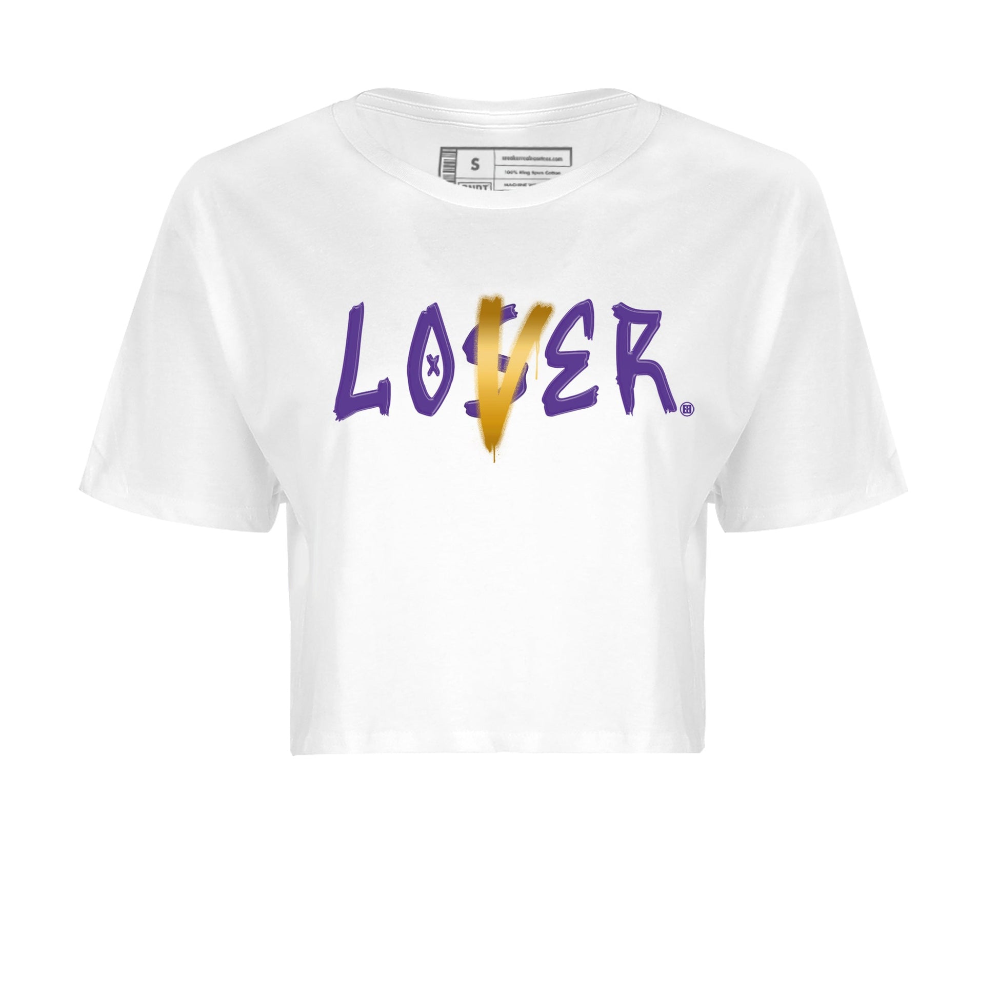 Air Jordan 12 Field Purple Sneaker Match Tees Loser Lover Sneaker Tees AJ12 Field Purple Sneaker Release Tees Women's Shirts White 2