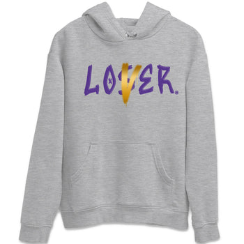 Air Jordan 12 Field Purple Sneaker Match Tees Loser Lover Sneaker T-Shirts AJ12 Field Purple Sneaker Release Tees Unisex Shirts Heather Grey 2