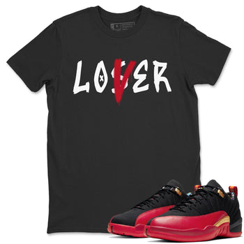Jordan 12 Super Bowl Sneaker Match Tees Loser Lover Sneaker Tees Jordan 12 Super Bowl Sneaker Release Tees Unisex Shirts