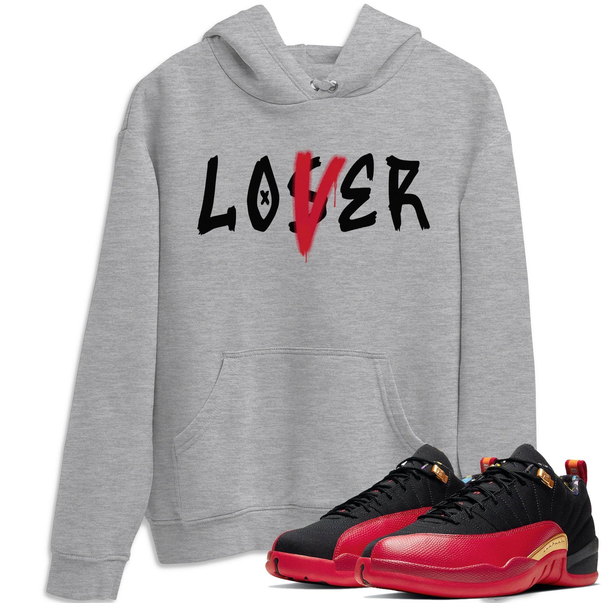 Jordan 12 Super Bowl Sneaker Match Tees Loser Lover Sneaker Tees Jordan 12 Super Bowl Sneaker Release Tees Unisex Shirts