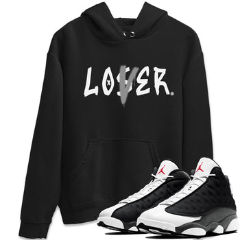 Air Jordan 13 Black Flint Sneaker Match Tees Loser Lover Sneaker Tees Air Jordan 13 Retro Black Flint Sneaker Release Tees Unisex Shirts Black 1