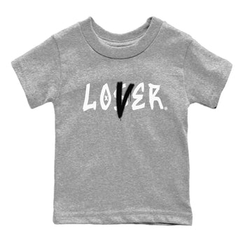 Air Jordan 13 Black Flint Sneaker Match Tees Loser Lover Sneaker Tees Air Jordan 13 Retro Black Flint Sneaker Release Tees Kids Shirts Heather Grey 2