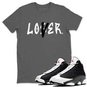 Air Jordan 13 Black Flint Sneaker Match Tees Loser Lover Sneaker Tees Air Jordan 13 Retro Black Flint Sneaker Release Tees Unisex Shirts Cool Grey 1