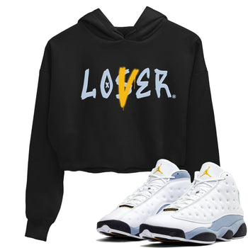 13s Blue Grey shirt to match jordans Loser Lover sneaker tees Air Jordan 13 Retro Blue Grey SNRT Sneaker Release Tees Black 1 crop length shirt