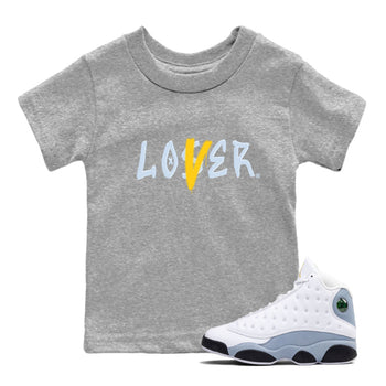 13s Blue Grey shirt to match jordans Loser Lover sneaker tees Air Jordan 13 Retro Blue Grey SNRT sneaker release tees baby toddler Heather Grey 1 cotton Shirt