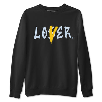 13s Blue Grey shirt to match jordans Loser Lover sneaker tees Air Jordan 13 Retro Blue Grey SNRT Sneaker Release Tees unisex cotton Black 2 crew neck shirt