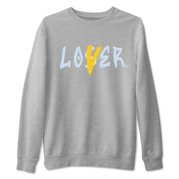 13s Blue Grey shirt to match jordans Loser Lover sneaker tees Air Jordan 13 Retro Blue Grey SNRT Sneaker Release Tees unisex cotton Heather Grey 2 crew neck shirt