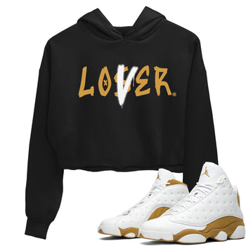Jordan 13 Retro Wheat shirt to match jordans Loser Lover sneaker tees Air Jordan 13 Wheat SNRT Sneaker Tees Sneaker Matching Clothing Brand Black 1 Crop T-Shirt