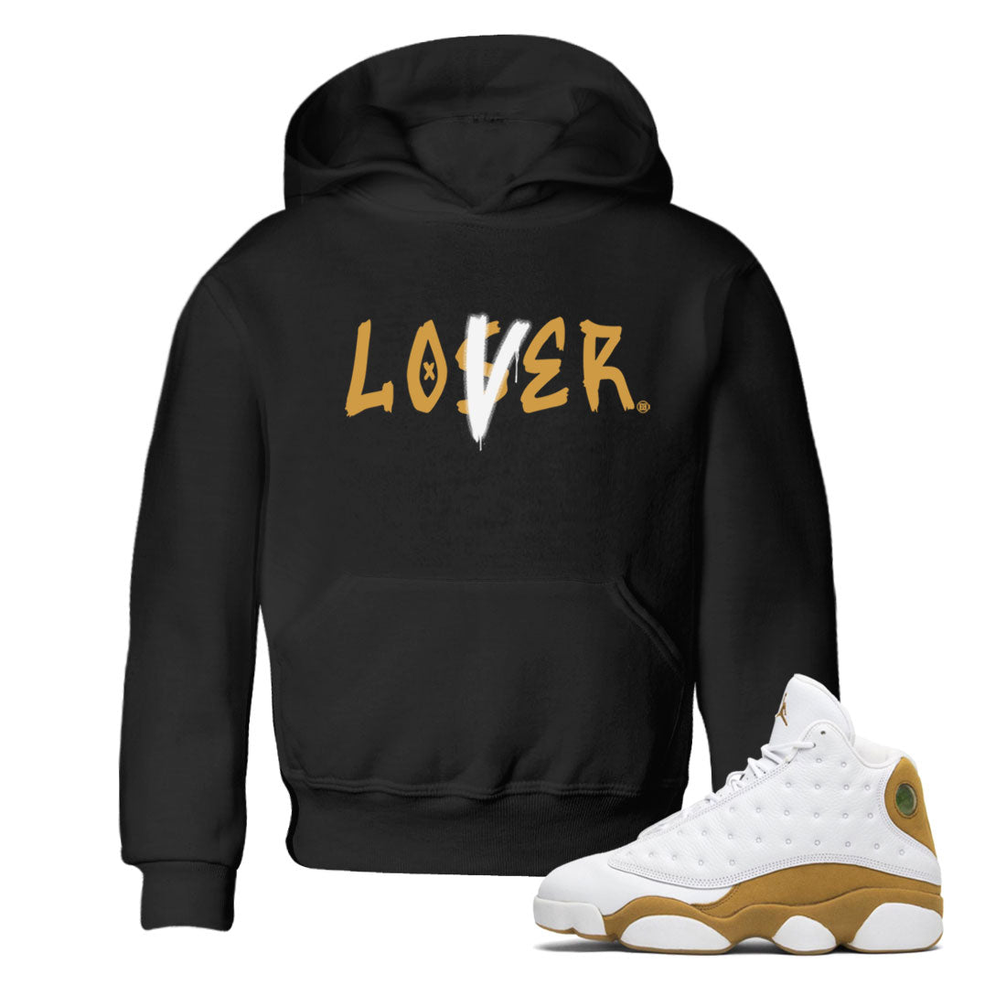 Jordan 13 Retro Wheat shirt to match jordans Loser Lover sneaker tees Air Jordan 13 Wheat SNRT Sneaker Tees Sneaker Matching Clothing Brand Baby Toddler Black 1 T-Shirt