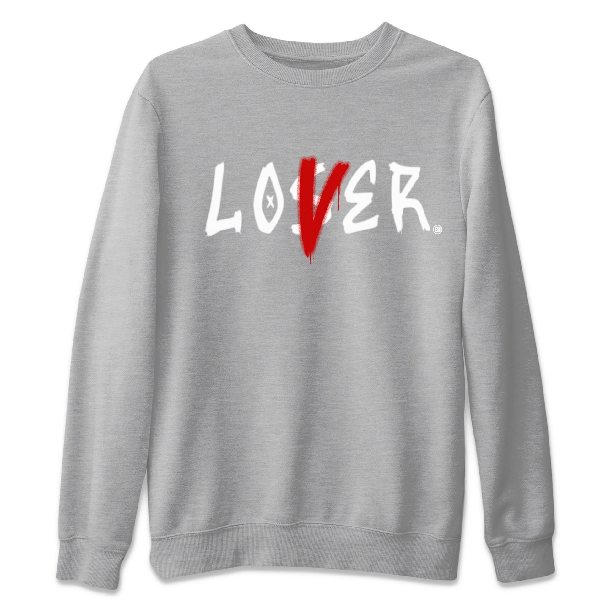 Air Jordan 13 Wolf Grey Sneaker Match Tees Loser Lover Sneaker Tees 13s Wolf Grey SNRT Sneaker Release Tees Unisex Shirts Heather Grey 2