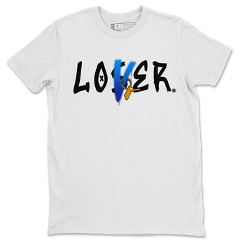 Jordan 2 OFF-WHITE Black Blue Sneaker Match Tees Loser Lover Sneaker Tees Jordan 2 OFF-WHITE Black Blue Sneaker Release Tees Unisex Shirts