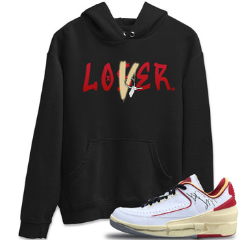 Jordan 2 OFF-WHITE Varsity Red Sneaker Match Tees Loser Lover Sneaker Tees Jordan 2 OFF-WHITE Varsity Red Sneaker Release Tees Unisex Shirts