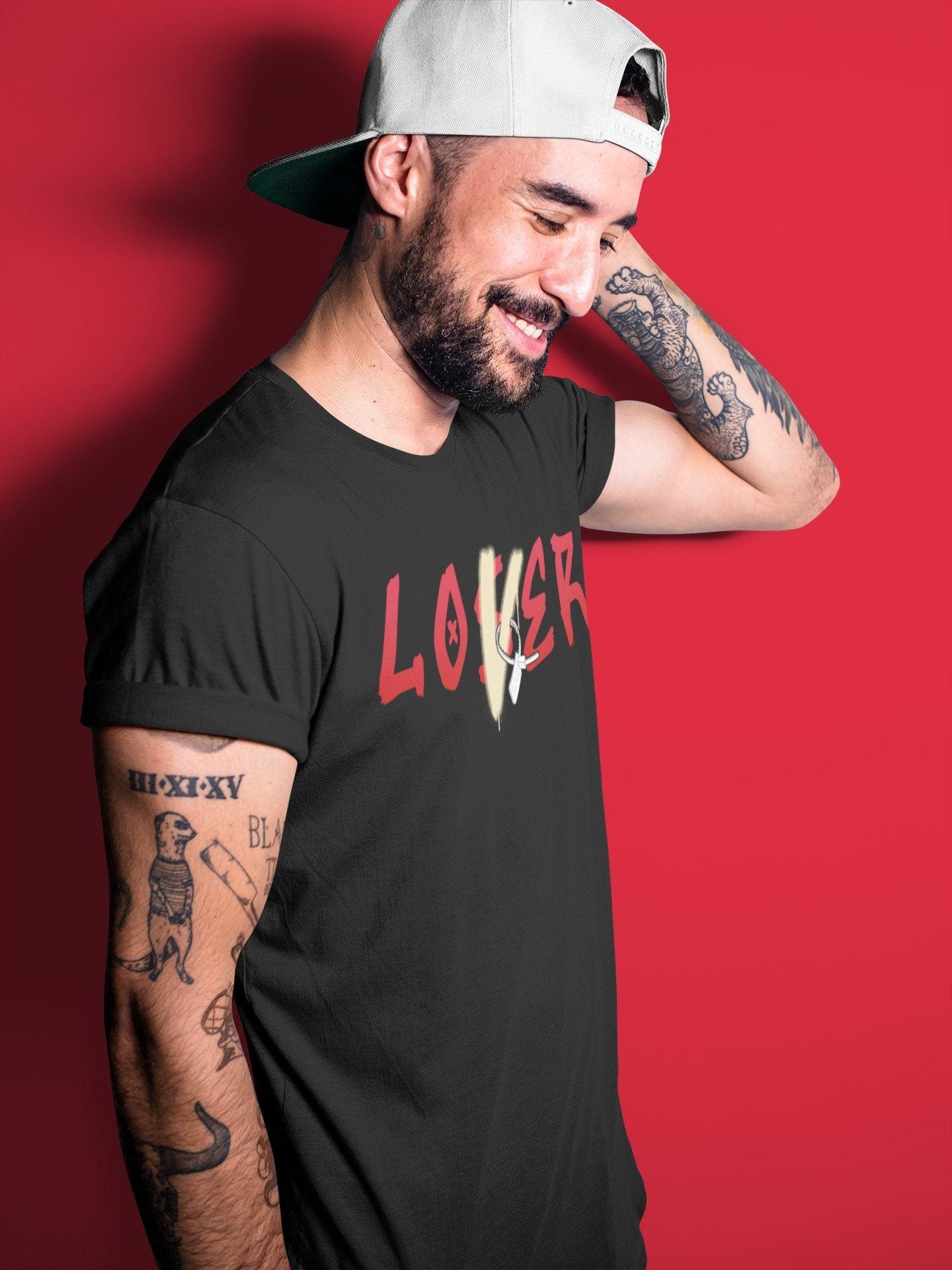 Jordan 2 OFF-WHITE Varsity Red Sneaker Match Tees Loser Lover Sneaker Tees Jordan 2 OFF-WHITE Varsity Red Sneaker Release Tees Unisex Shirts