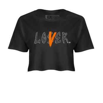 Air Jordan 3 Fear shirt to match jordans Loser Lover sneaker tees Air Jordan 3 Fear SNRT Sneaker Release Tees Black 2 Crop T-Shirt
