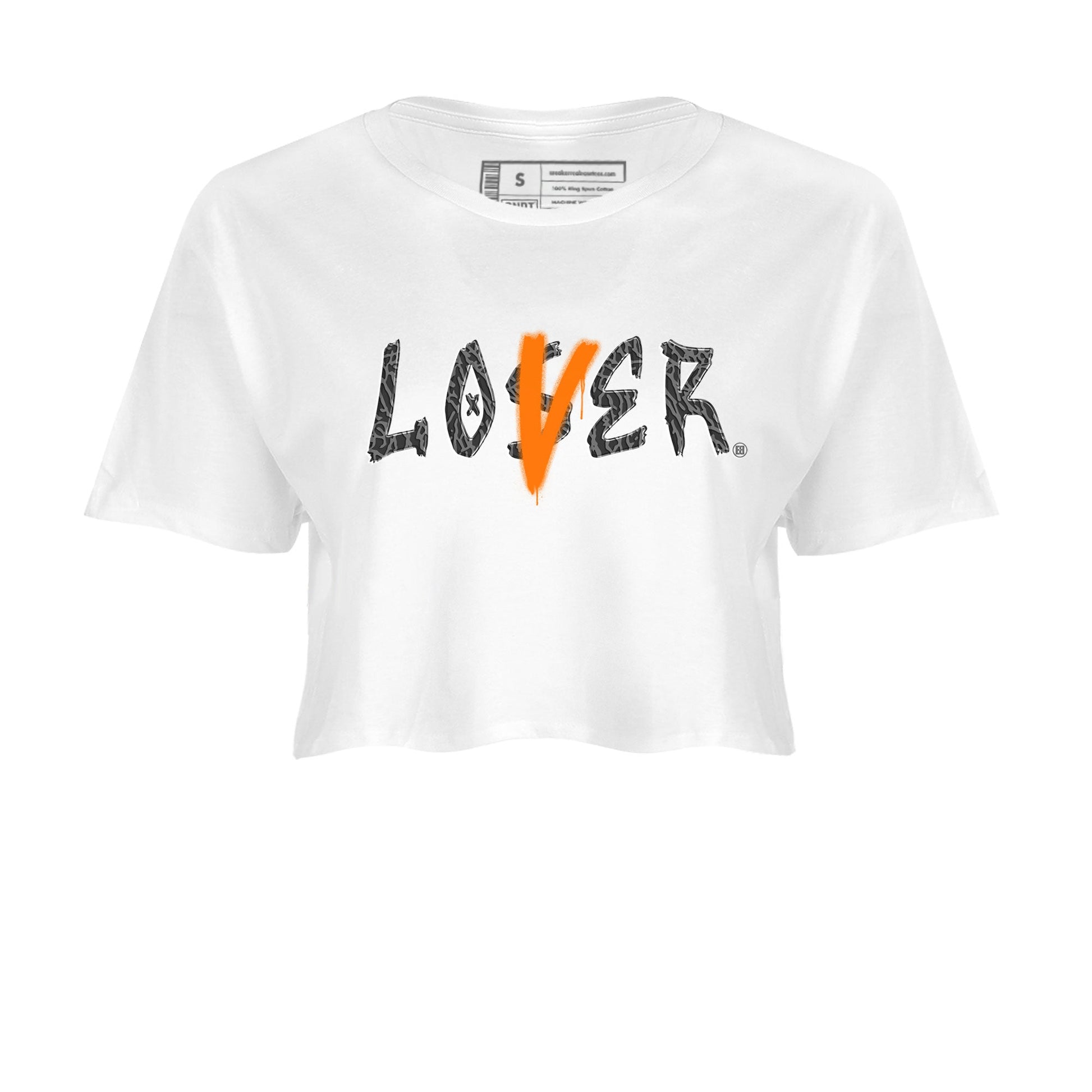 Air Jordan 3 Fear shirt to match jordans Loser Lover sneaker tees Air Jordan 3 Fear SNRT Sneaker Release Tees White 2 Crop T-Shirt