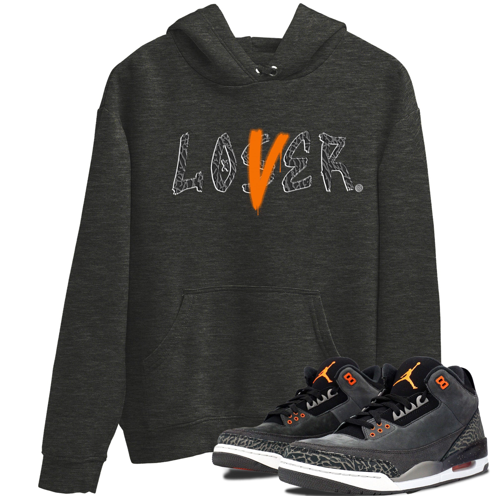 Air Jordan 3 Fear shirt to match jordans Loser Lover sneaker tees Air Jordan 3 Fear SNRT Sneaker Release Tees Unisex Charcoal Heather 1 T-Shirt