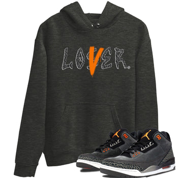Air Jordan 3 Fear shirt to match jordans Loser Lover sneaker tees Air Jordan 3 Fear SNRT Sneaker Release Tees Unisex Charcoal Heather 1 T-Shirt