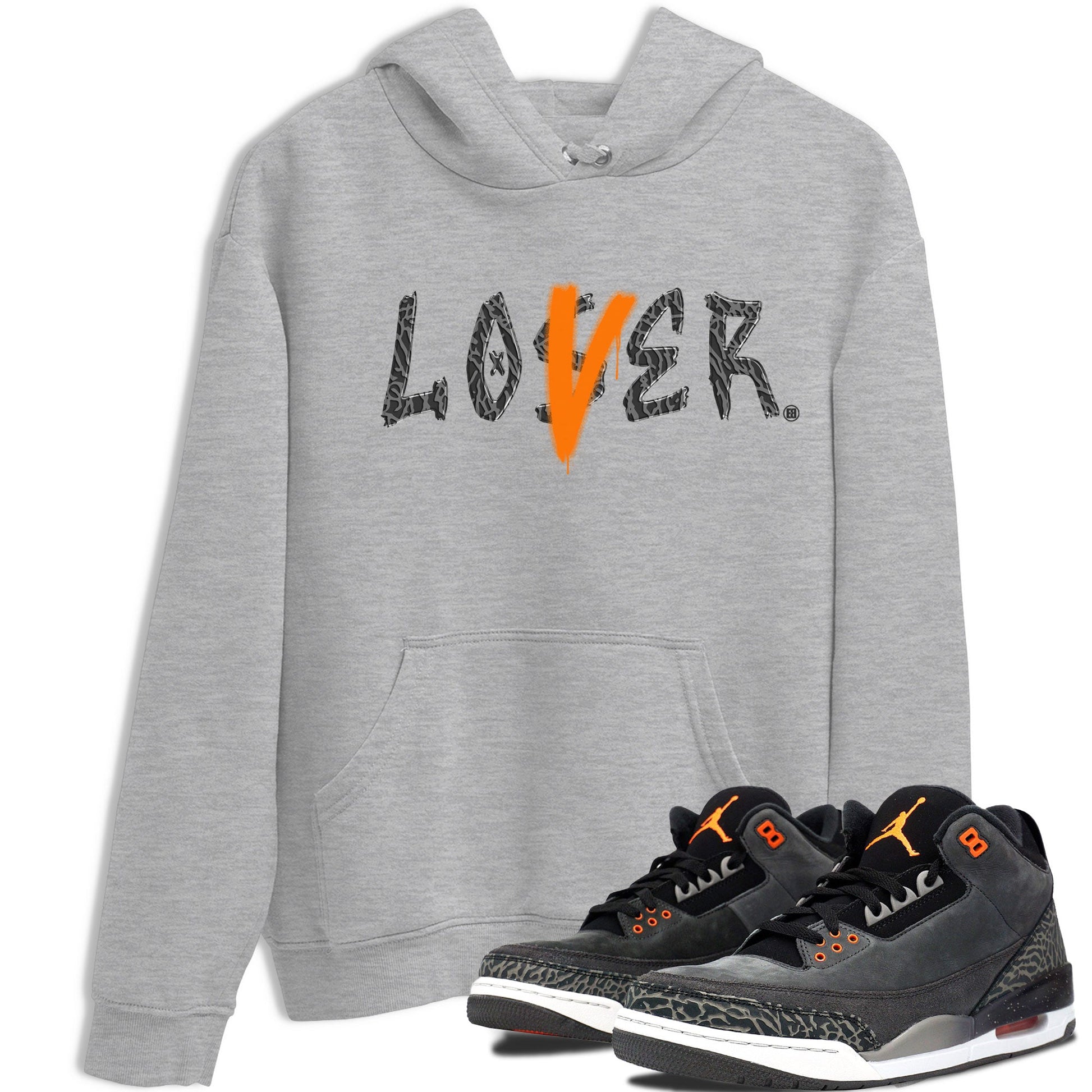 Air Jordan 3 Fear shirt to match jordans Loser Lover sneaker tees Air Jordan 3 Fear SNRT Sneaker Release Tees Unisex Heather Grey 1 T-Shirt