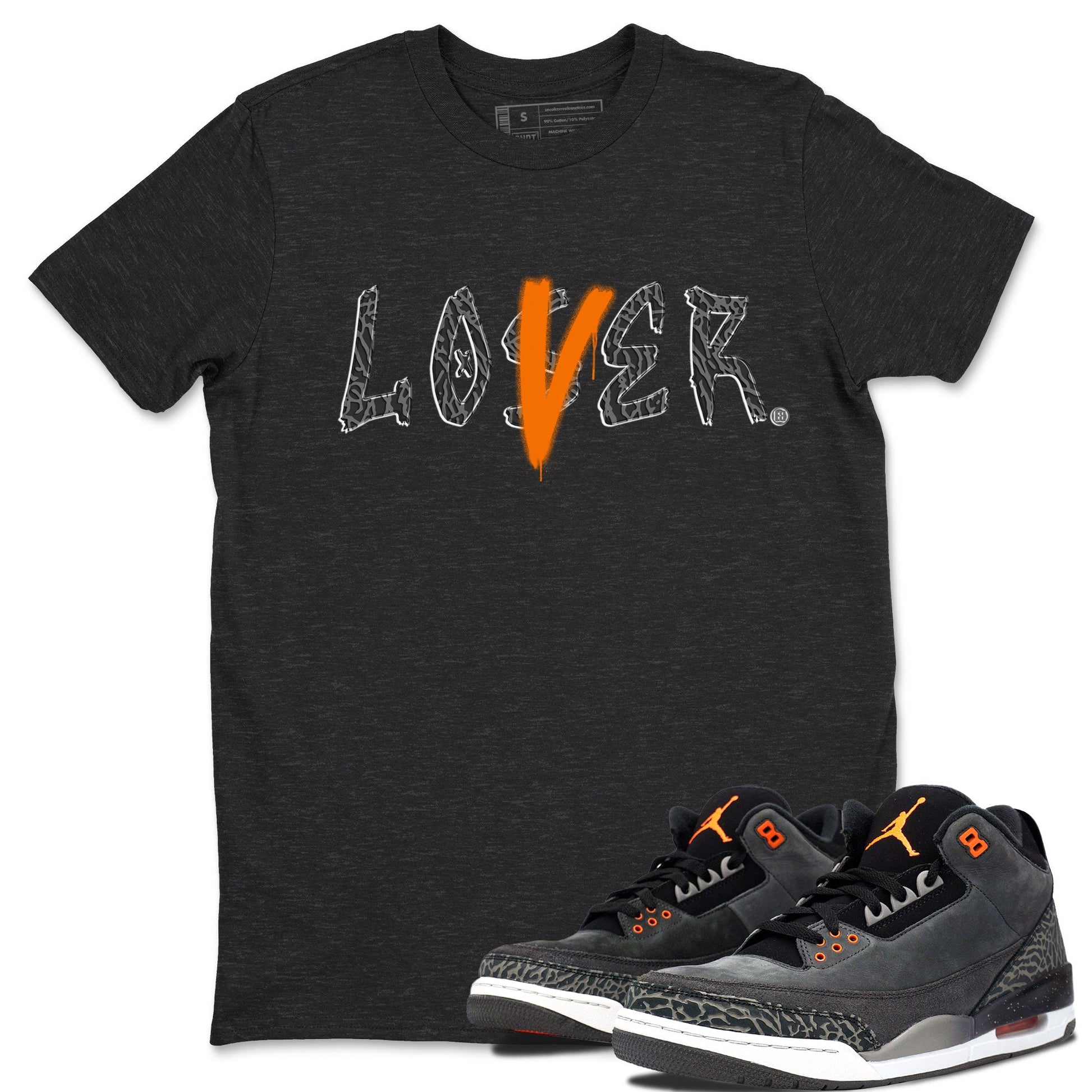 Air Jordan 3 Fear shirt to match jordans Loser Lover sneaker tees Air Jordan 3 Fear SNRT Sneaker Release Tees Unisex Charcoal Heather 1 T-Shirt