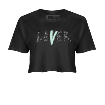 3s Green Glow shirt to match jordans Loser Lover sneaker tees Air Jordan 3 Retro Green Glow SNRT Sneaker Release Tees Black 2 crop length shirt