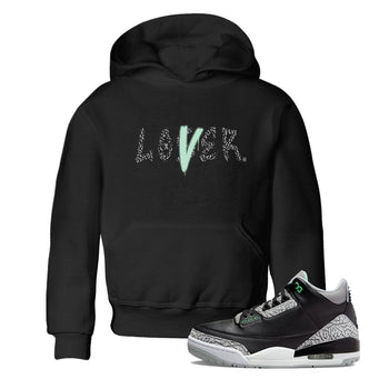 3s Green Glow shirt to match jordans Loser Lover sneaker tees Air Jordan 3 Retro Green Glow SNRT sneaker release tees baby toddler Black 1 cotton Shirt