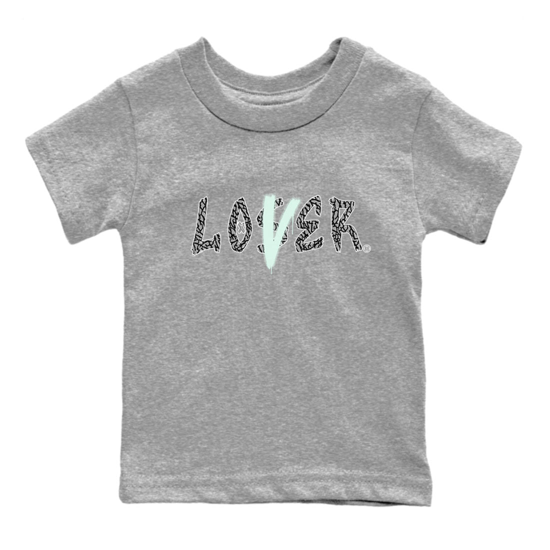 3s Green Glow shirt to match jordans Loser Lover sneaker tees Air Jordan 3 Retro Green Glow SNRT sneaker release tees baby toddler Heather Grey 2 cotton Shirt