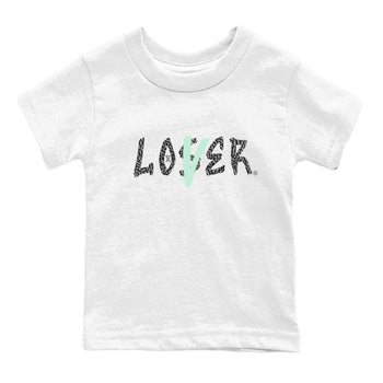 3s Green Glow shirt to match jordans Loser Lover sneaker tees Air Jordan 3 Retro Green Glow SNRT sneaker release tees baby toddler White 2 cotton Shirt