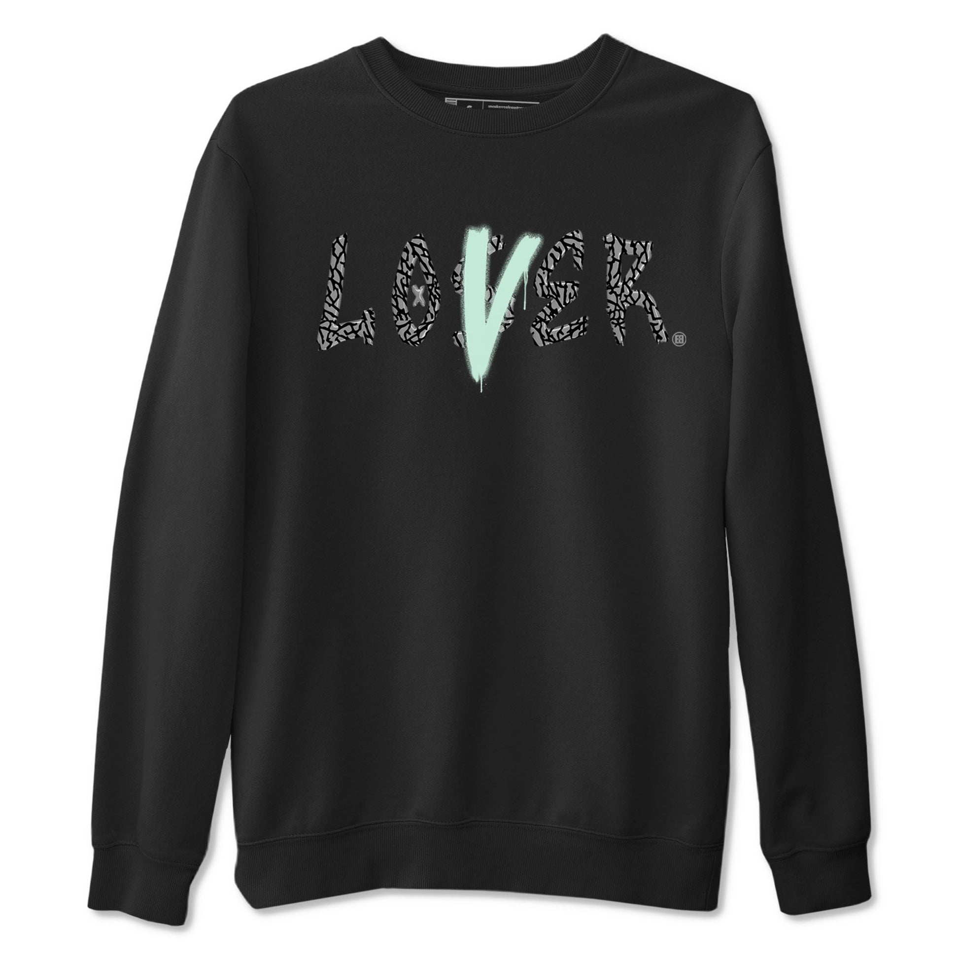 3s Green Glow shirt to match jordans Loser Lover sneaker tees Air Jordan 3 Retro Green Glow SNRT Sneaker Release Tees unisex cotton Black 2 crew neck shirt