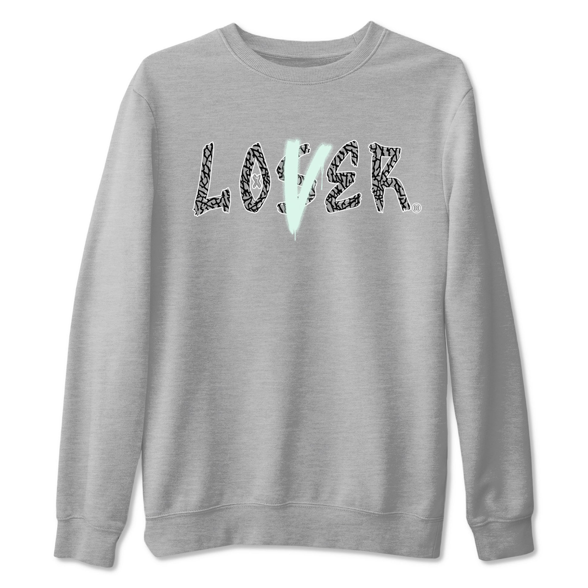 3s Green Glow shirt to match jordans Loser Lover sneaker tees Air Jordan 3 Retro Green Glow SNRT Sneaker Release Tees unisex cotton Heather Grey 2 crew neck shirt