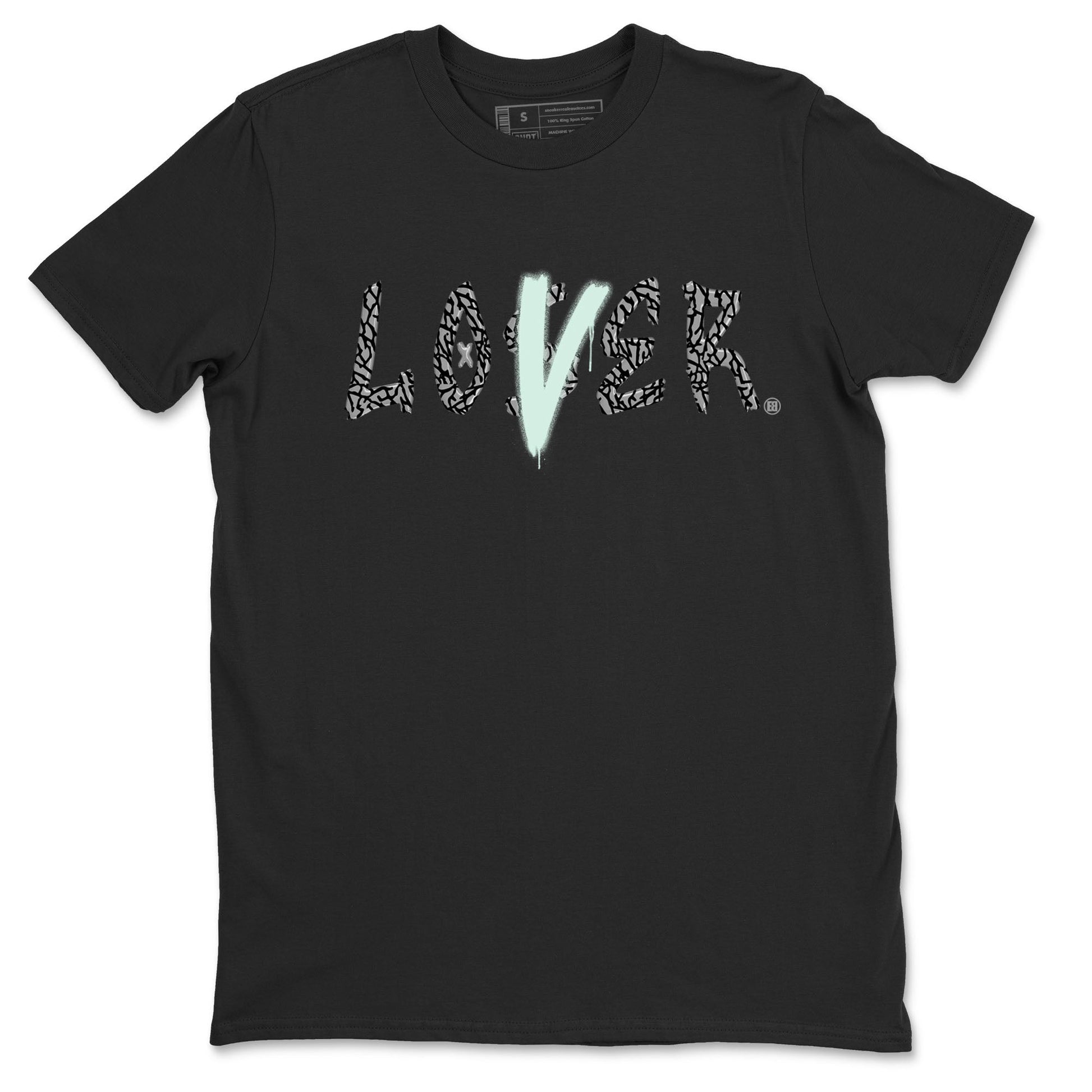 3s Green Glow shirt to match jordans Loser Lover sneaker tees Air Jordan 3 Retro Green Glow SNRT Sneaker Release Tees unisex cotton Black 2 crew neck shirt
