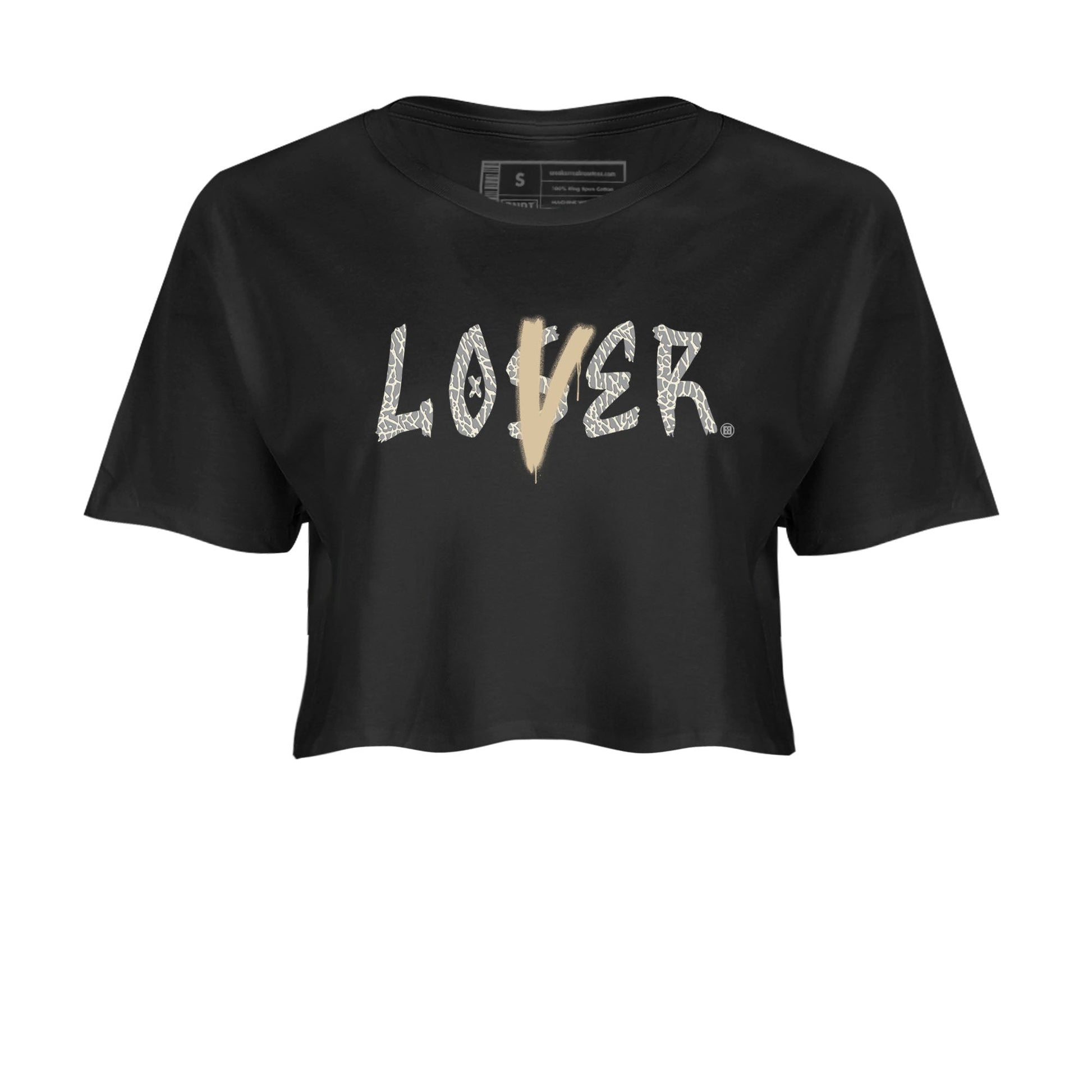Air Jordan 3 Craft Ivory shirt to match jordans Loser Lover sneaker tees 3s Ivory SNRT Sneaker Release Tees Black 2 crop length shirt