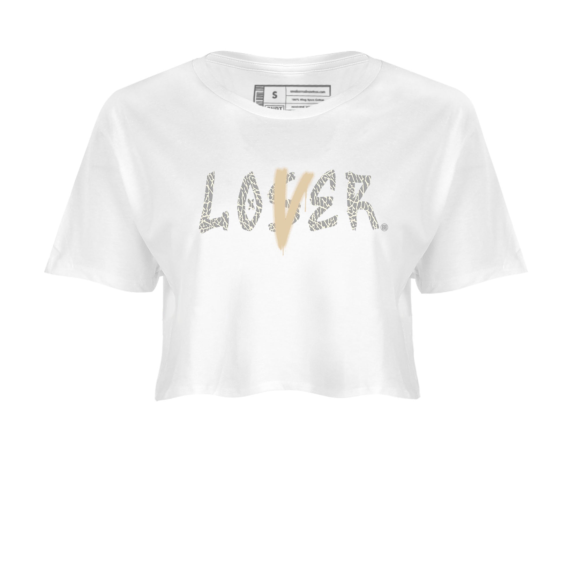 Air Jordan 3 Craft Ivory shirt to match jordans Loser Lover sneaker tees 3s Ivory SNRT Sneaker Release Tees White 2 crop length shirt