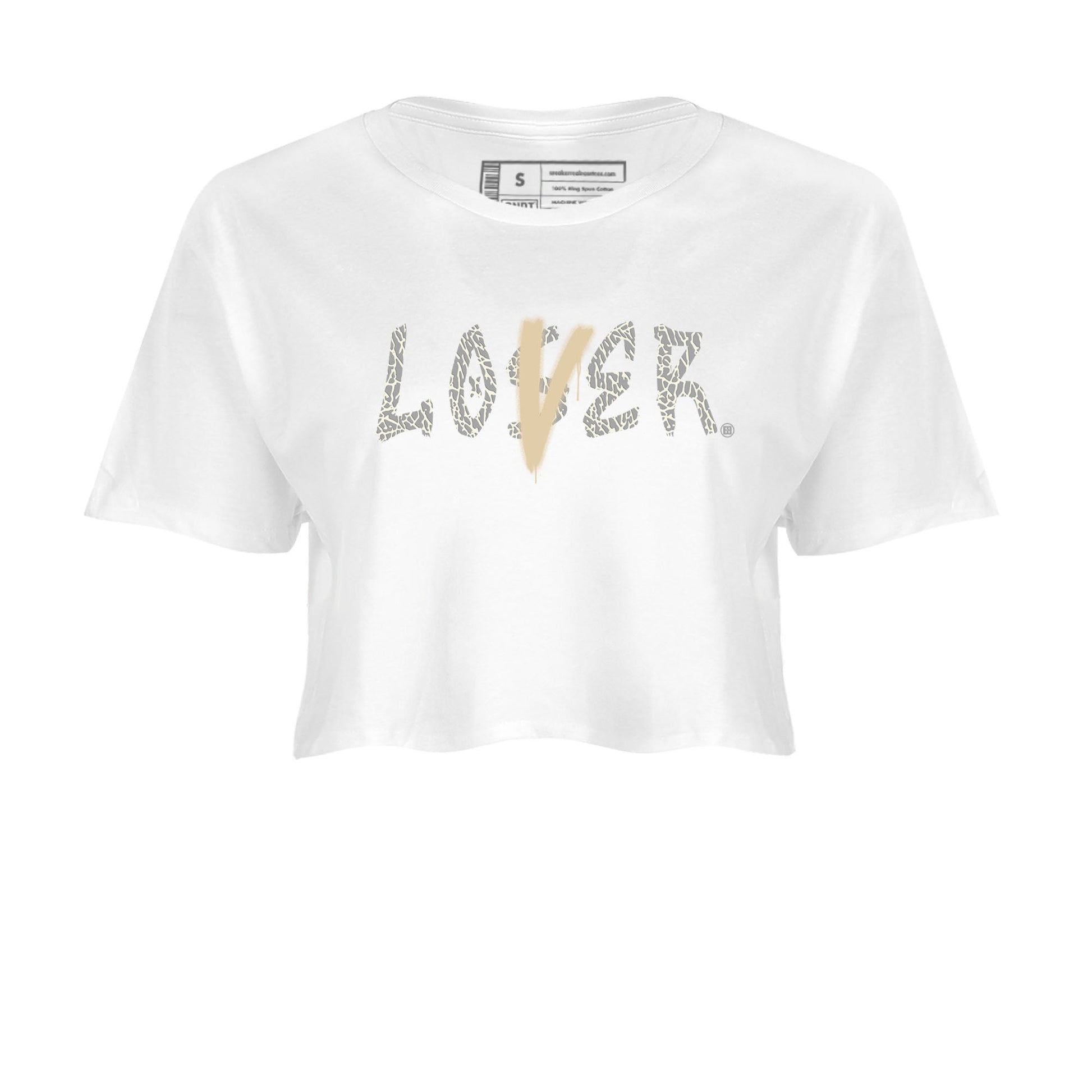 Air Jordan 3 Craft Ivory shirt to match jordans Loser Lover sneaker tees 3s Ivory SNRT Sneaker Release Tees White 2 crop length shirt