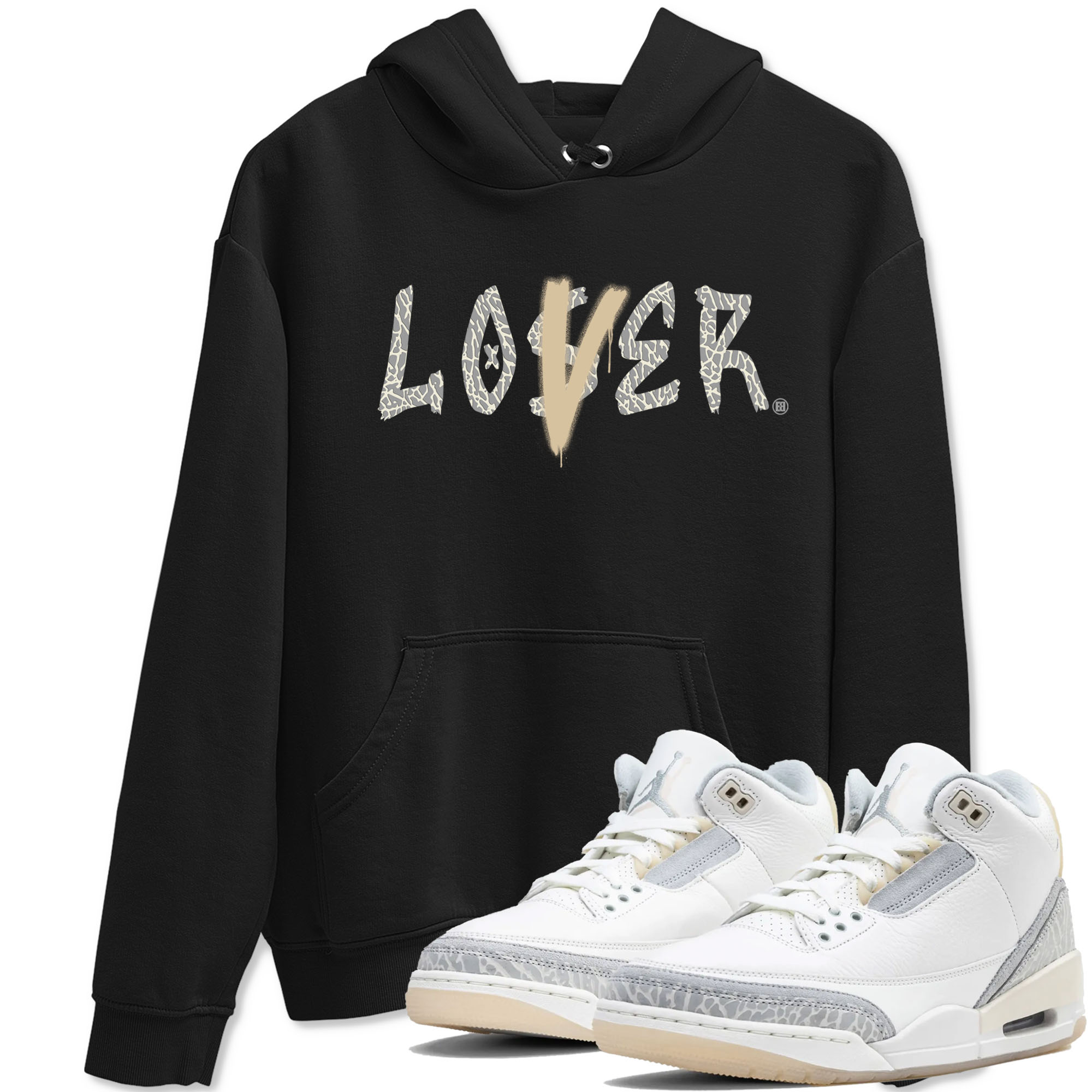 Air Jordan 3 Craft Ivory shirt to match jordans Loser Lover sneaker tees 3s Ivory SNRT Sneaker Release Tees unisex cotton Black 1 crew neck shirt